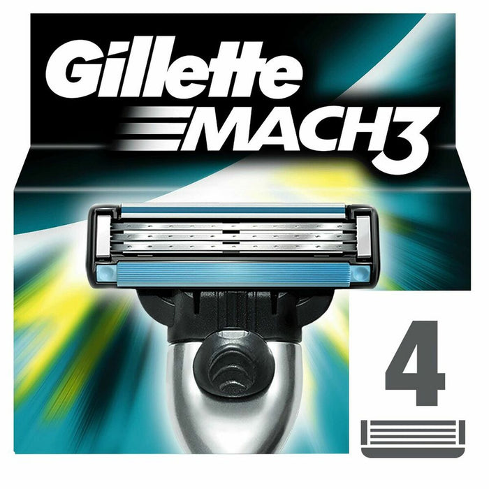 Shaving Razor By Gillette Mach 3 4 Units