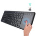 78 Keys 2.4g Wireless Mini Keyboard With Mouse Pad- Battery