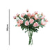 8 Bunch Artificial Silk Rose 5 Heads Flower Fake Bridal