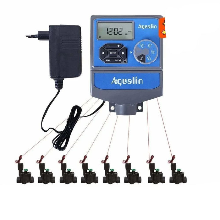 8 Stations Automatic Controller Timer Watering System