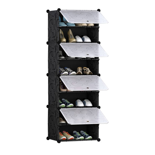 8 Tier Shoe Rack Organizer Sneaker Footwear Storage 
