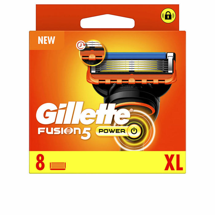 Shaving Razor By Gillette Fusion 5 Power 8 Units