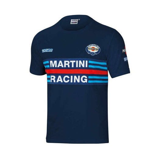 Short Sleeve Tshirt By Sparco Martini Racing Size m Navy