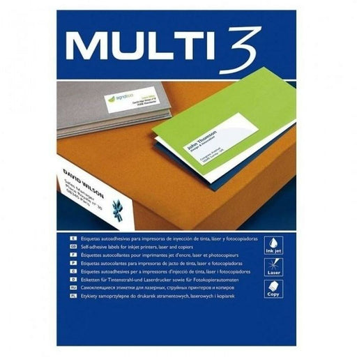 Adhesiveslabels By Multi 3 70 x 51 Mm White 100 Sheets