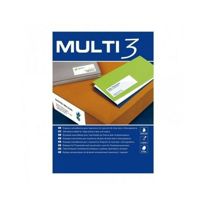 Adhesive Labels By Multi 3   White 500 Sheets 105 x 48 Mm