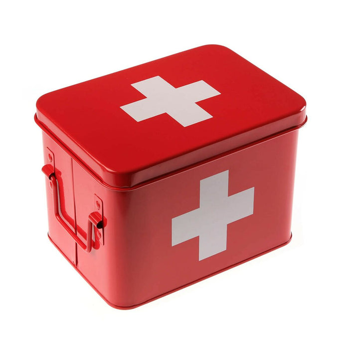 First Aid Kit Versa Red Steel 14.3 X 15.7 X 21.5 Cm