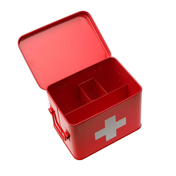 First Aid Kit Versa Red Steel 14.3 X 15.7 X 21.5 Cm