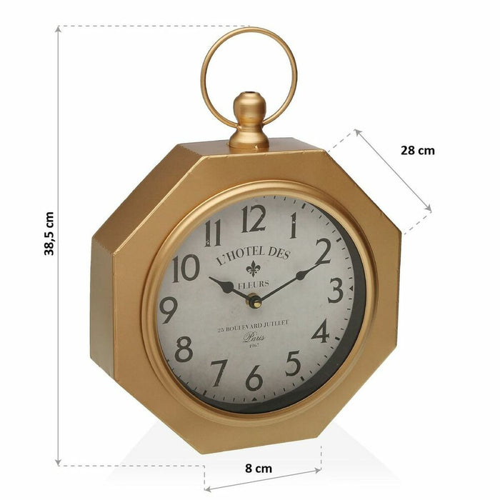 Wall Clock Versa Gl Metal 28 X 8 X 40 Cm