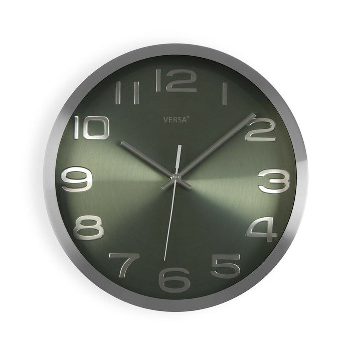 Wall Clock Versa Silver Aluminium 4 X 30 X 30 Cm