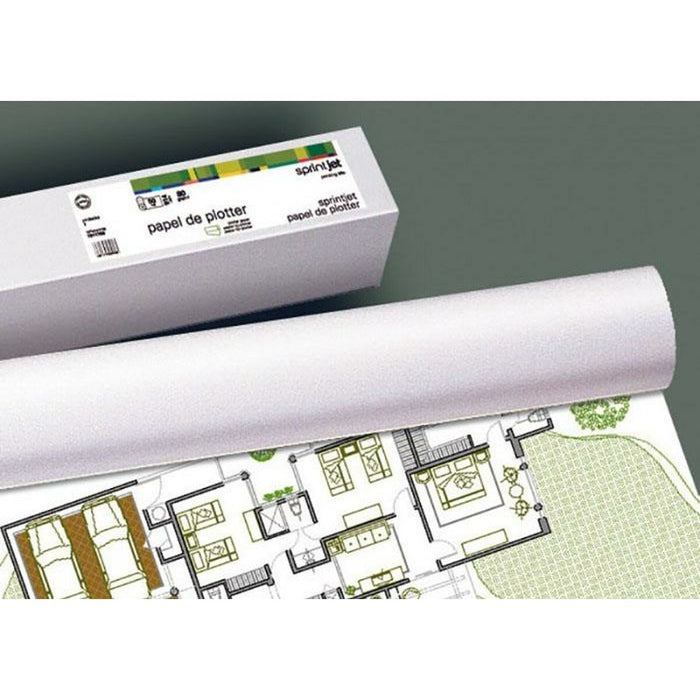 Roll Of Plotter Paper By Fabrisa 50 m White 4 Units