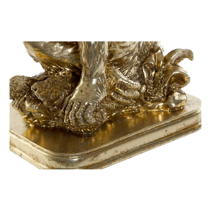 Decorative Figure Dkd Home Decor Golden Resin Colonial Leaf Of A Plant 16.5 X 10.6 X 22.5 Cm