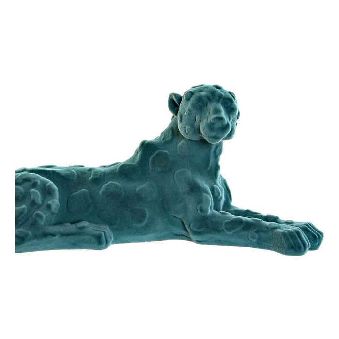 Decorative Figure Dkd Home Decor Green Pink Resin Flocked Lion 26.5 X 9 X 11 Cm