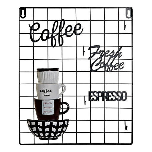 Wall Decoration Dkd Home Decor Coffee White Black Vintage