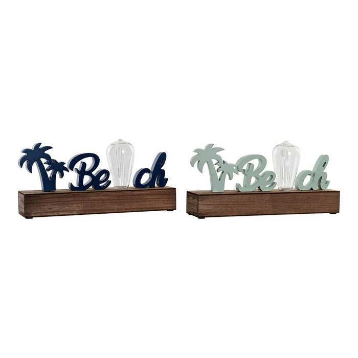 Decorative Figure Dkd Home Decor Beach Led Green Navy Blue Mediterranean 34 X 8 X 16 Cm 2 Units