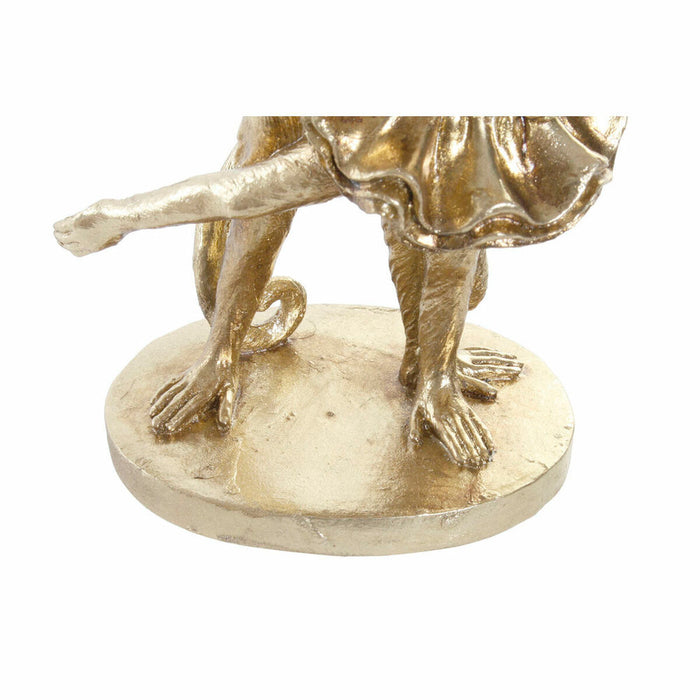 Decorative Figure Dkd Home Decor Fz-95015 18.5 X 11.2 X 29.5 Cm Golden Resin Colonial Monkey