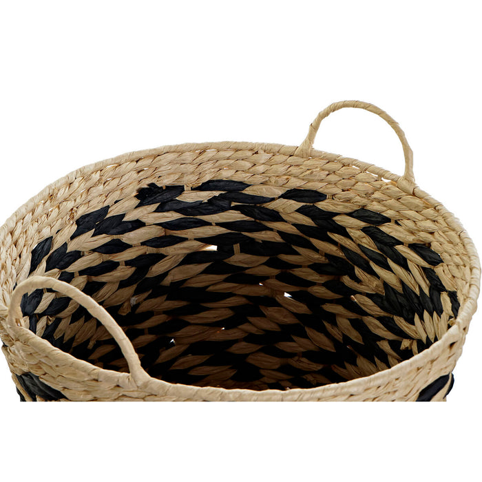 Basket Set Dkd Home Decor Fibre 40 X 40 X 35 Cm