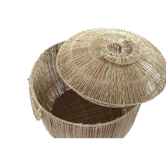 Basket Set Dkd Home Decor 51 x 48 Cm Metal Jute Boho