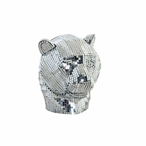 Decorative Figure Dkd Home Decor Silver Leopard Resin 31 x