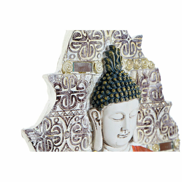 Wall Decoration Dkd Home Decor Blue Red Golden Buddha Oriental 19 X 3.1 X 26.5 Cm 3 Pieces