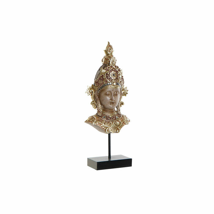 Decorative Figure Dkd Home Decor Brown Golden Buddha Oriental 15 X 7 X 38 Cm