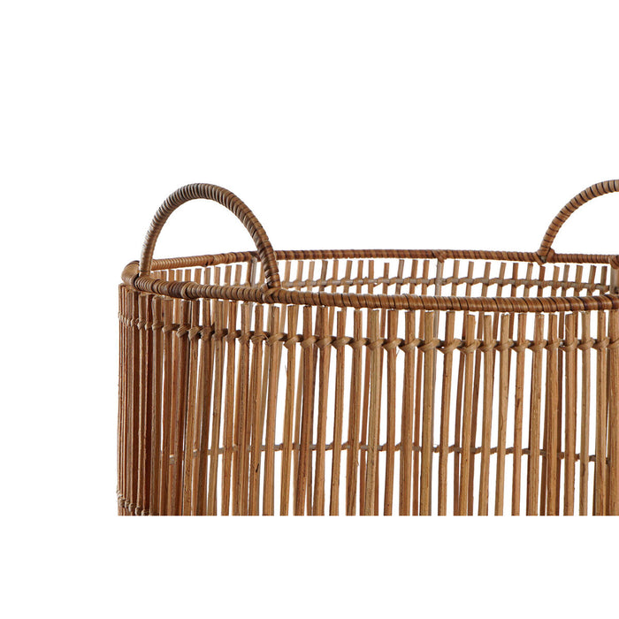 Basket Set Dkd Home Decor Rattan 40 x 51.5 Cm