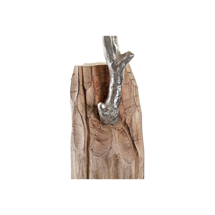 Decorative Figure Dkd Home Decor Trunk Silver Tree Brown Aluminium Colonial Mango Wood 26 X 11 X 51 Cm