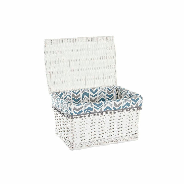 Basket Set Dkd Home Decor Polyester Wicker 45 X 35 X 30 Cm