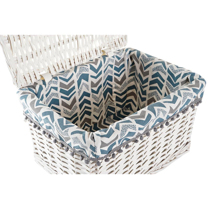 Basket Set Dkd Home Decor Polyester Wicker 45 X 35 X 30 Cm