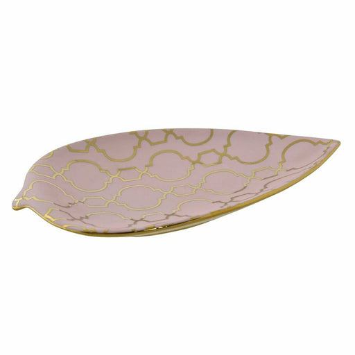 Centerpiece Dkd Home Decor 27.5 x 16 3 Cm Pink Golden