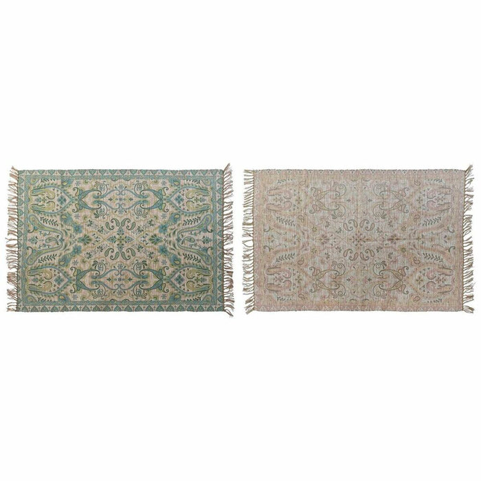 Carpet Dkd Home Decor 120 X 180 X 0.5 Cm Red Polyester Green Arab 2 Units