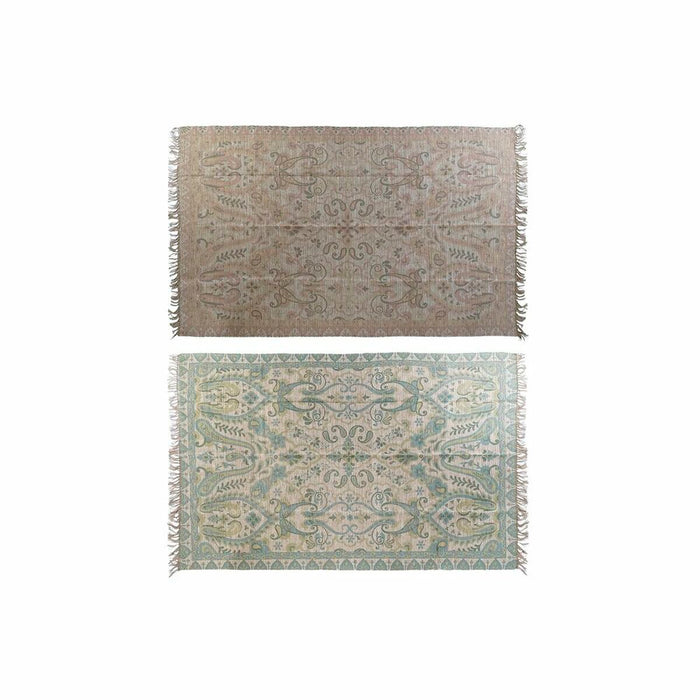 Carpet Dkd Home Decor 200 X 290 X 0.5 Cm Red Polyester Green Arab 2 Units