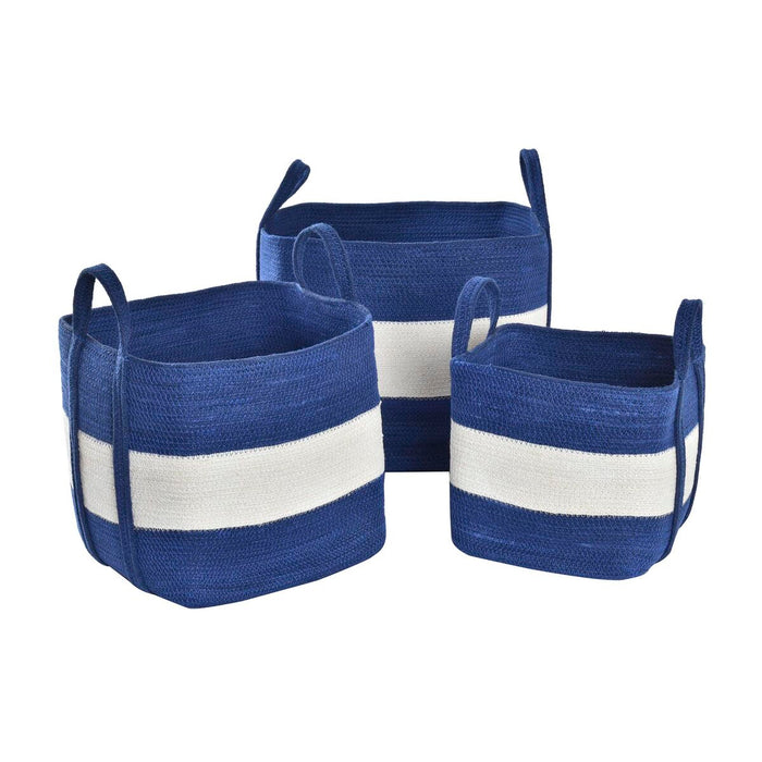 Basket Set Dkd Home Decor Jute 40 x 32 Cm