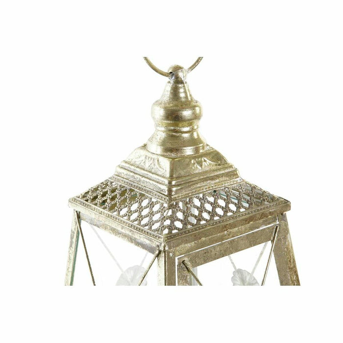 Lantern Dkd Home Decor Crystal Golden Metal 18 X 18 X 36 Cm