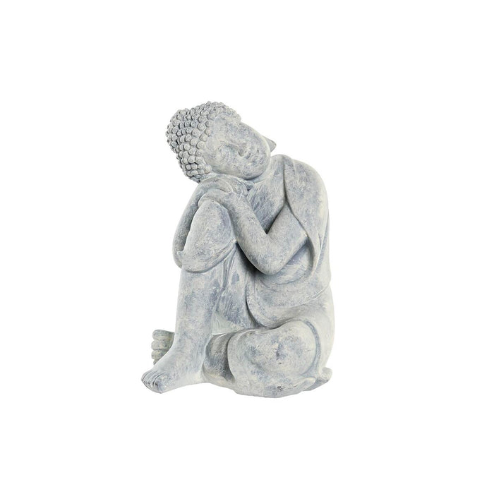 Decorative Figure Dkd Home Decor Grey Light Grey Buddha Oriental 18 X 14 X 23 Cm