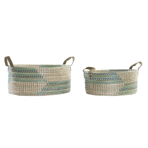 Basket Set Dkd Home Decor Tropical 45 x 35 18 Cm