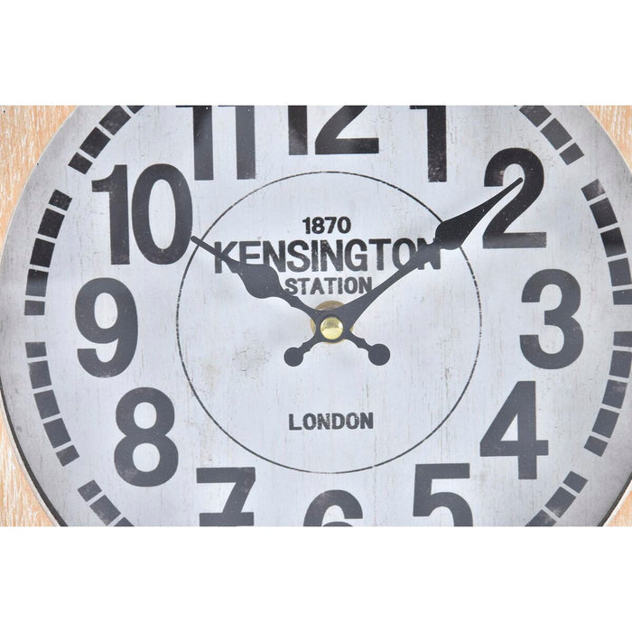 Table Clock Dkd Home Decor 25.8 x 8 32 Cm Natural White