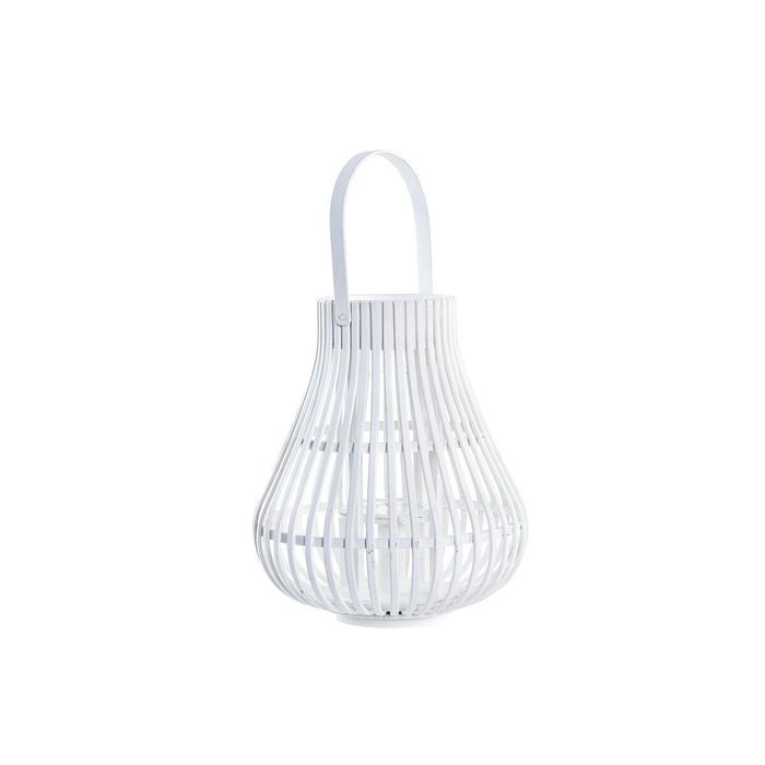 Lantern Dkd Home Decor White Multicolour Metal Bamboo Crystal Urban 30 X 40 Cm 29 X 29 X 34 Cm