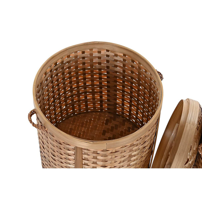 Basket Set Dkd Home Decor Natural 31 x 44 Cm Bamboo Boho