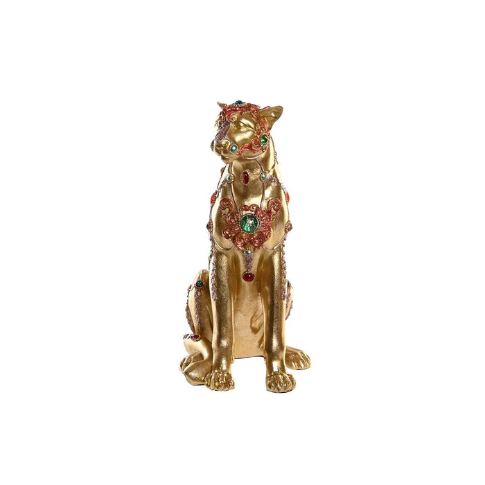 Decorative Figure Dkd Home Decor Leopard Resin Colonial 25.5 X 17 X 33 Cm