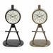 Table Clock Dkd Home Decor 17 x 8 31 Cm Black Golden Iron
