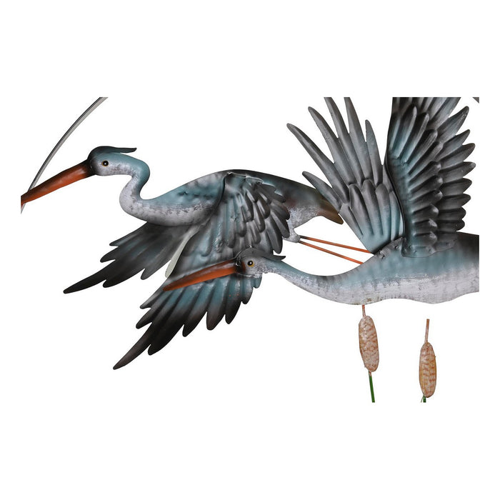 Wall Decoration Dkd Home Decor 71 x 5 Cm Heron 2 Units