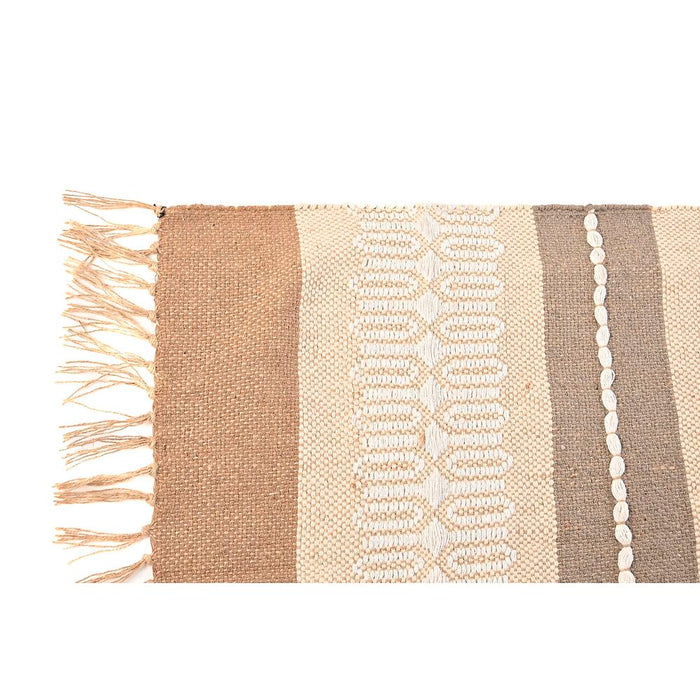 Carpet Dkd Home Decor Brown Polyester Cotton 156 X 244 X 0.7 Cm
