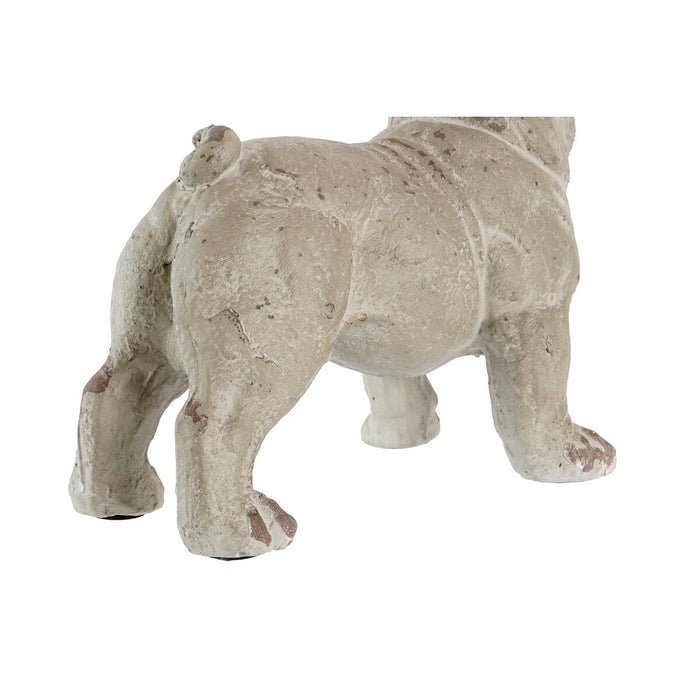 Decorative Figure Dkd Home Decor Aged Finish Grey Resin Dog 19 X 39 X 28.5 Cm