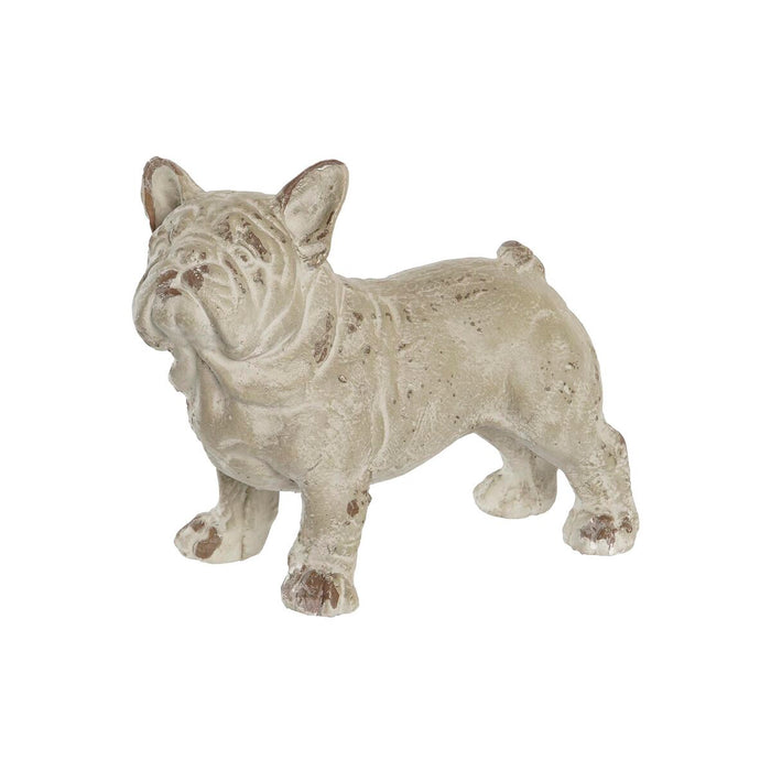 Decorative Figure Dkd Home Decor Aged Finish Grey Resin Dog 19 X 39 X 28.5 Cm