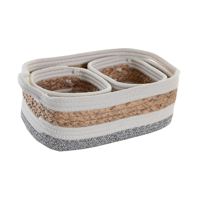 Decorative Box Dkd Home Decor Natural Fibre 33 x 23 13 Cm