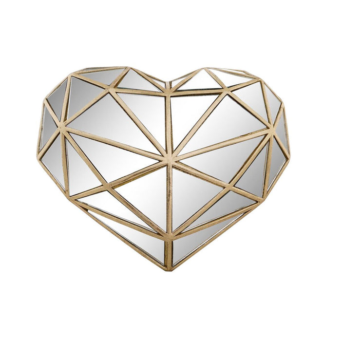 Decorative Figure Dkd Home Decor 26 X 5 X 21 Cm Heart Golden