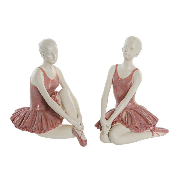 Decorative Figure Dkd Home Decor Romantic Ballet Dancer 16 X 11 X 17 Cm 2 Units