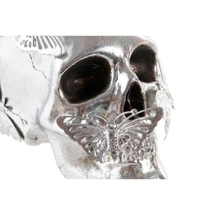 Decorative Figure Dkd Home Decor Golden Silver Skull 16.5 X 10.5 X 11.5 Cm 2 Units