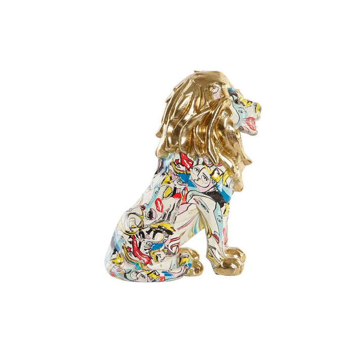 Decorative Figure Dkd Home Decor Golden Lion Resin