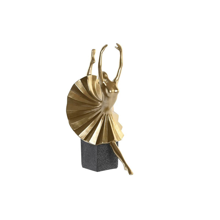 Decorative Figure Dkd Home Decor Black Golden Resin Modern 20 X 16 X 33.5 Cm